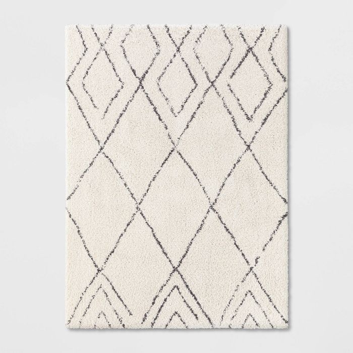 Diamond Patterned Shag Woven Rug - Project 62™ | Target