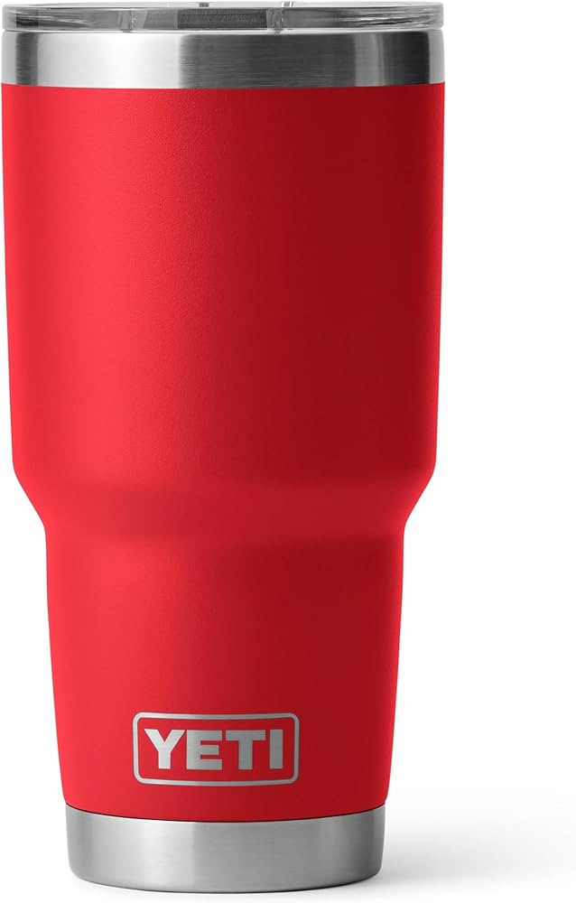 YETI Rambler 30 oz Tumbler, Stainless Steel, Vacuum Insulated with MagSlider Lid, Rescue Red | Amazon (US)