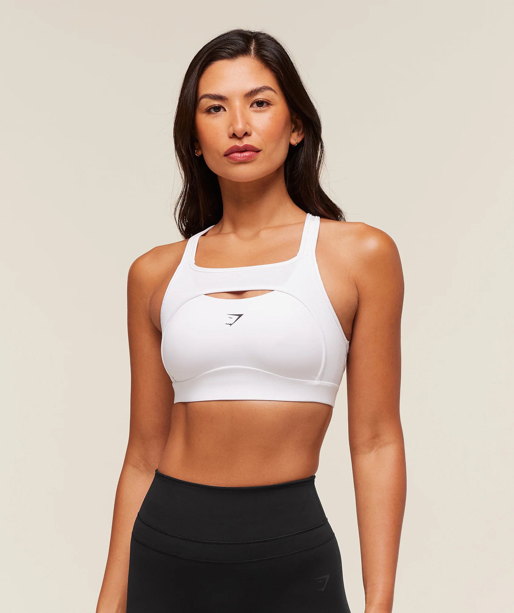 Gymshark Alpha High Support Sports Bra - White | Gymshark US