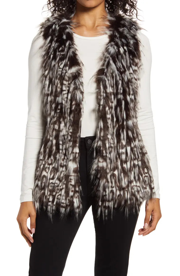Leopard Faux Fur Vest | Nordstrom