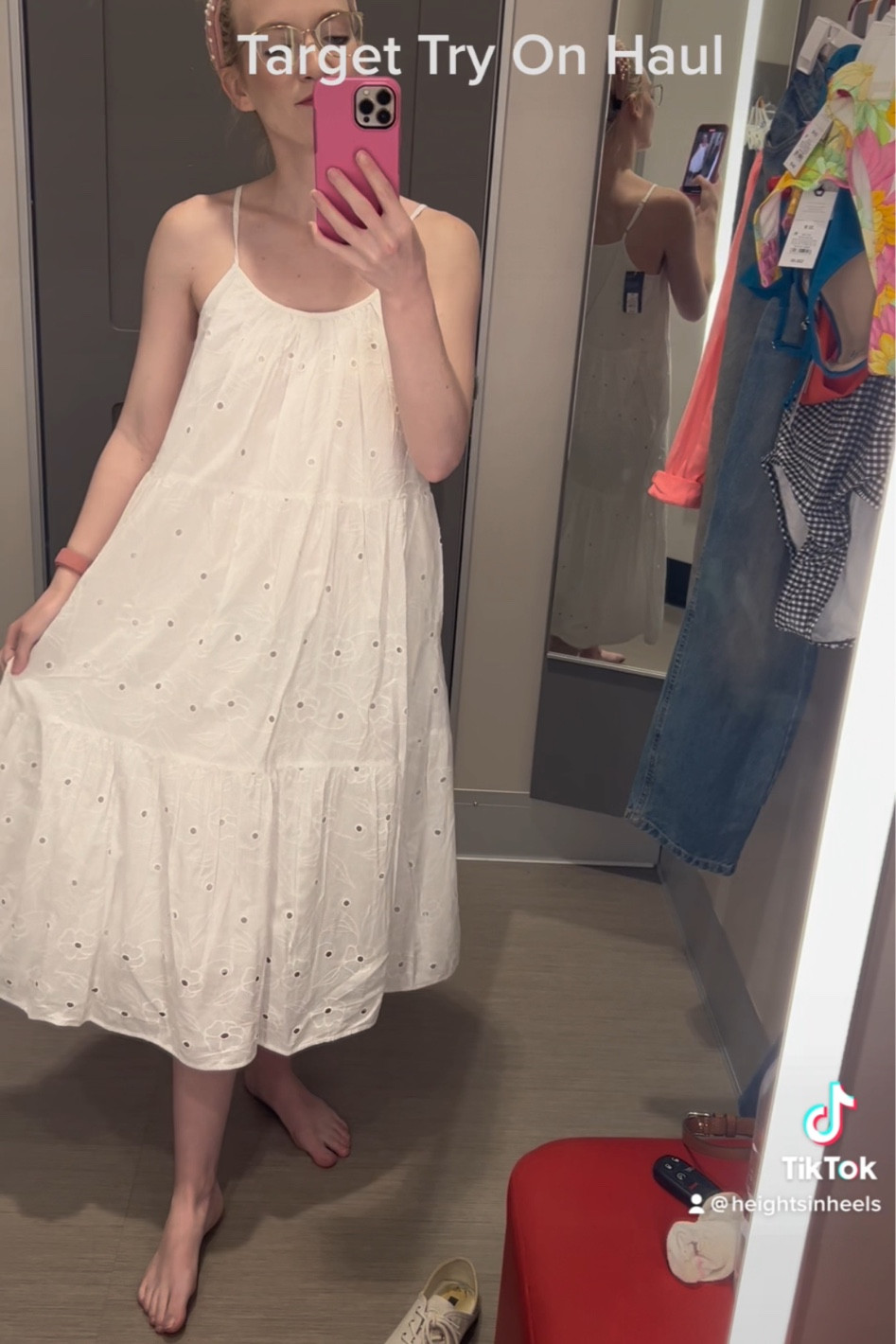 White eyelet dress from Target! 

#LTKstyletip #LTKunder50 #LTKwedding