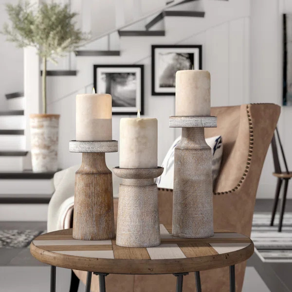 3 Piece Tabletop Candlestick Set | Wayfair North America