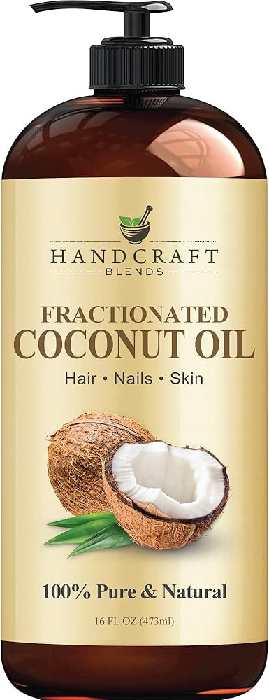 Handcraft Blends Fractionated Coconut Oil - 16 Fl Oz - 100% Pure and Natural - Premium Grade Oil ... | Amazon (US)