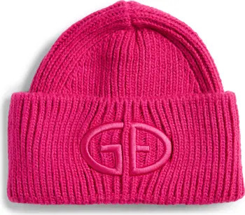 Goldbergh Valerie Embroidered Logo Cuff Rib Beanie | Nordstrom | Nordstrom