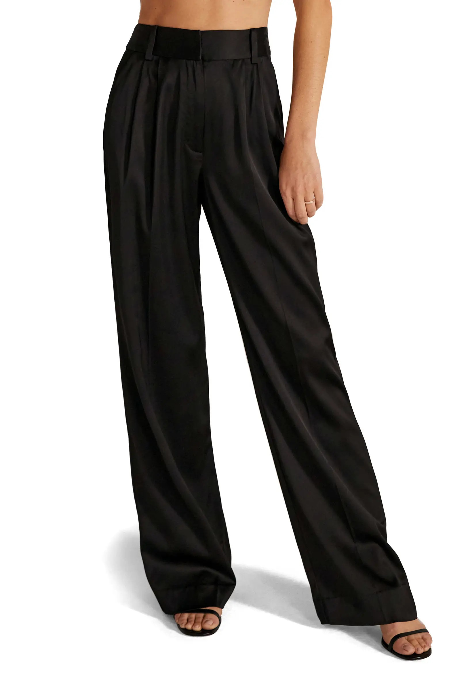 Favorite Wide Leg Satin Pants | Nordstrom