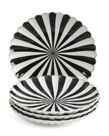 Set Of 4 Porcelain Beatlejuice Side Plates | TJ Maxx