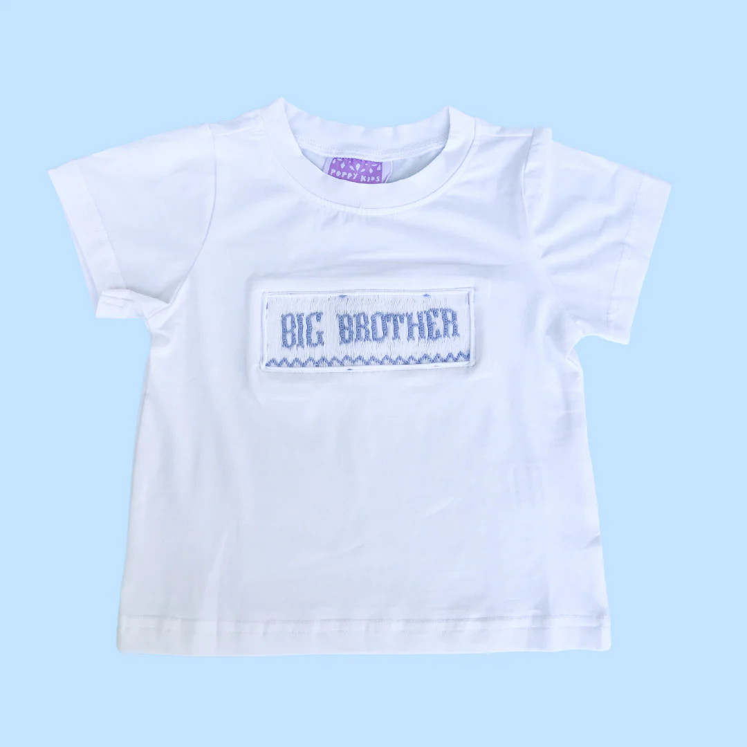 Big Brother Smocked T Shirt (Shirt Only) | Poppy Kids Co