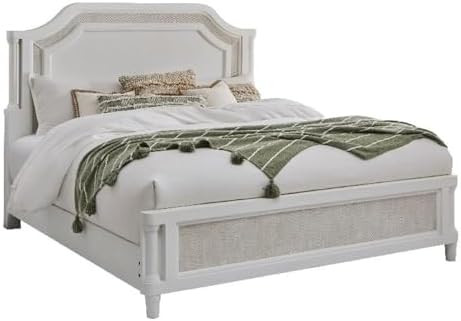 American Woodcrafters Switchgrass Queen Mansion Bed - White | Amazon (US)