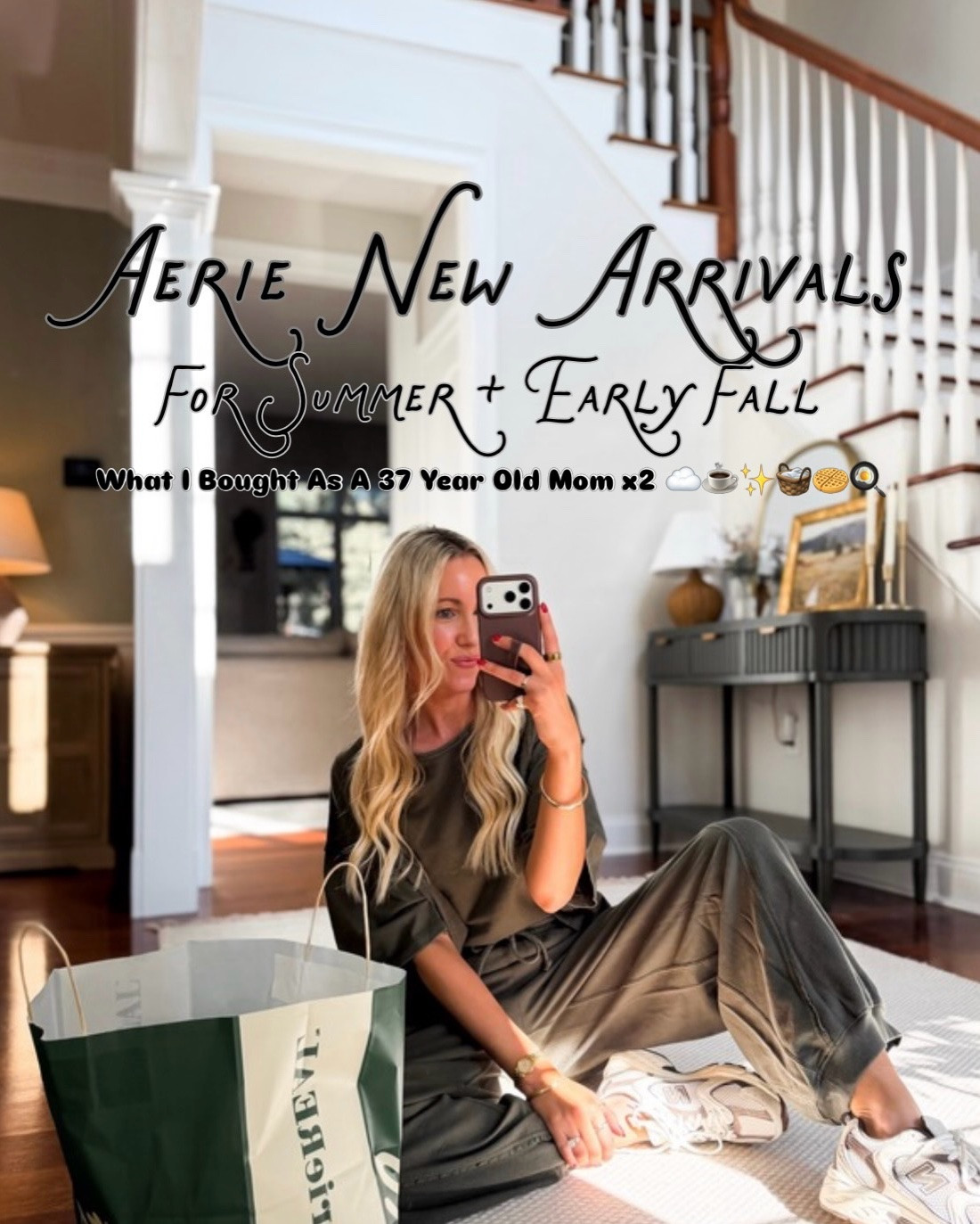 Aerie new arrivals for summer + early fall I can’t get over!!🤯 cozy, cozy, cozy!☁️✨🧺☕️What I bought as a 37 year old mom of 2! 🚨ON SALE‼️Recently very hooked on Aerie again- I legit make trips to the mall just for Aerie! From fall transition outfits to travel outfits, cozy loungewear + matching sets, to everyday outfits, and striped dresses- I wanted it all! Every time I go into Aerie, I end up buying (what feels like) the entire store! Oops! 😇 So hard to choose a fave- what’s yours?👇🏻 

#aeriestyle #aeriefinds #newarrivals #summertofall #affordablefashion Aerie haul, aerie loungewear, fall transition outfit, fall outfit, summer to fall, summer fashion, aerie sale, on sale aerie, summer style, new at aerie, cozy loungewear for women, neutral lounge outfit, pjs set, soft loungewear, mom life outfit, SAHM outfit, pajama set, striped, stripes, graphic tee, oversized, matching set, travel outfits, fall family photos, teacher outfit, summer outfits, business casual workwear, back to school, travel style, everyday lounge outfit, comfy matching set, lounge shorts, drawstring denim, leopard, sleep shirt, lounge shirt, cheetah, relaxed fit, wide leg lounge pants, aesthetic cozy outfit, oversized top, stay at home mom outfit, work from home outfit, elevated basics, basic style, casual comfy style, cozy home style, neutral outfit, travel style, summer lounge outfit women’s loungewear trend, cozy outfit idea, casual neutral, summer outfits 2026, fall outfits 2026

@Aerie

#LTKootd #LTKActive #LTKSaleAlert