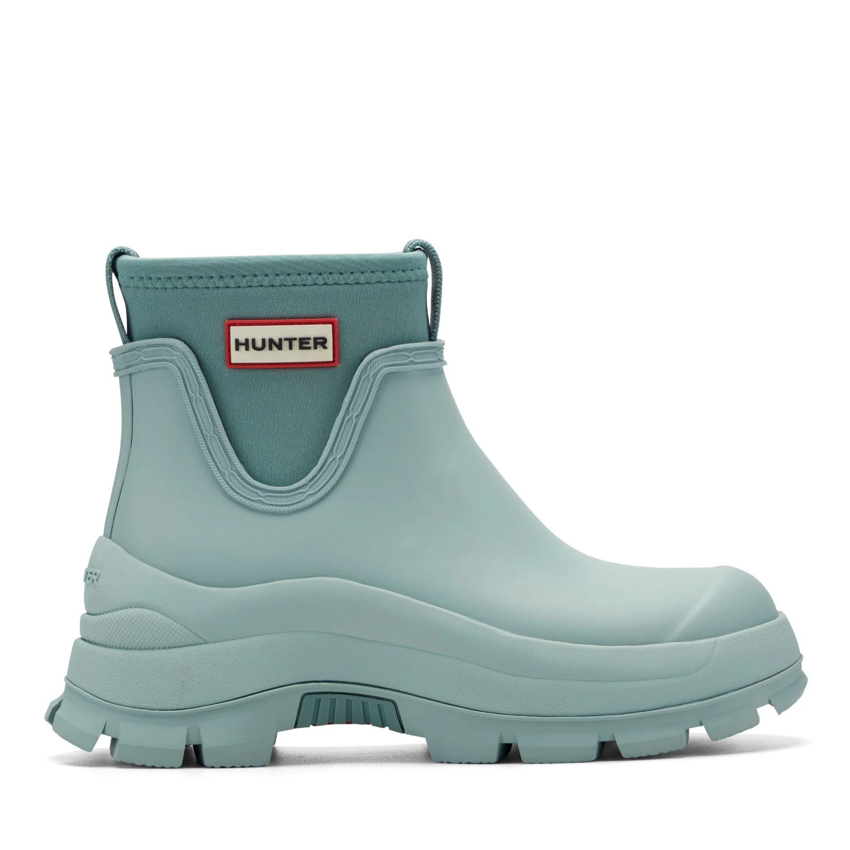 Women's Eloise Lug Sole Waterproof Neoprene Rain Booties - Light Blue | Hunter Boots | Hunter Boots