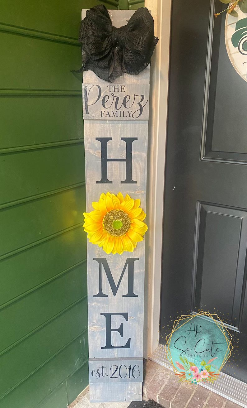Interchangeable Welcome Sign W/ Attachments & Bow - Etsy | Etsy (US)