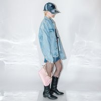 Vintage Y2K Neat Oversized Denim Jacket in Light Wash | Etsy (US)