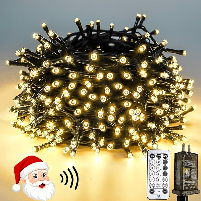 Voice Controlled Christmas Lights with Remote, 99 FT 300 LED String Lights Indoor Outdoor with 12... | Amazon (US)
