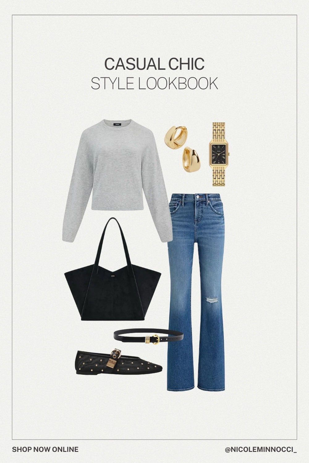 Casual chic winter outfit idea✨

Ballet flats, bootcut jeans, tote bag, ootd

#LTKgrwm #LTKSaleAlert #LTKootd