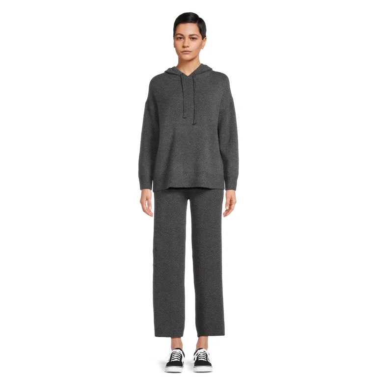 Time and Tru Women's and Women’s Plus Sweater Hoodie and Pants Set, Sizes XS-4X | Walmart (US)