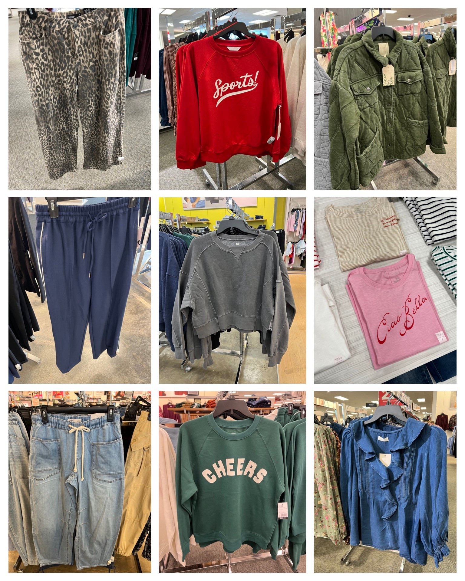 Things I saw and love at Kohl’s! Leopard jeans fit true to size, I’m a 6. (Click the photo of the ombré jeans to shop these pants). The track pants are also a real gem! I’m a medium in those. (Tap the tan pants to shop the navy ones). #kohls

#LTKFindsUnder50 #LTKFindsUnder100 #LTKStyleTip