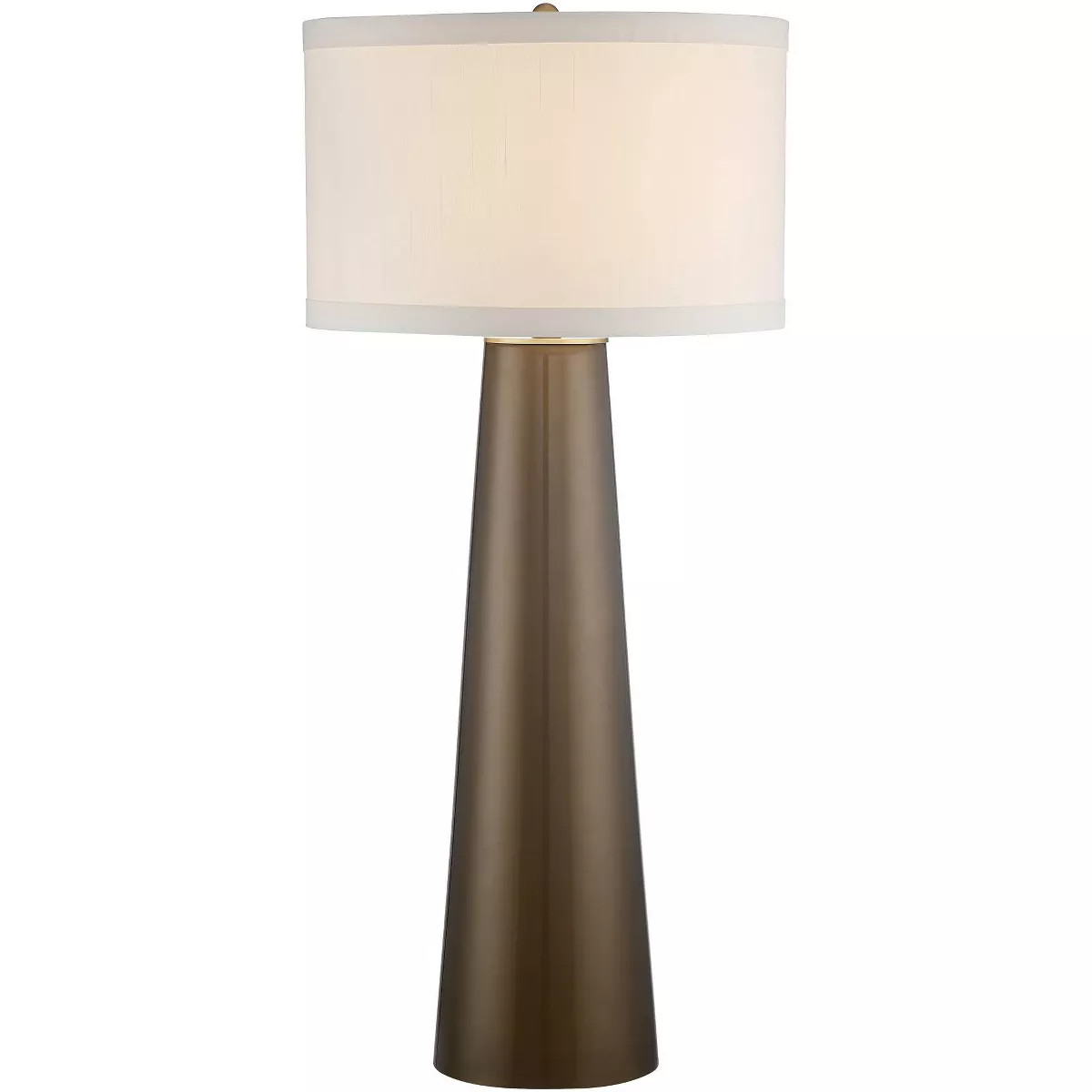 Possini Euro Design Karen Modern Table Lamp 36" Tall Dark Gold Glass with Table Top Dimmer Off Wh... | Target