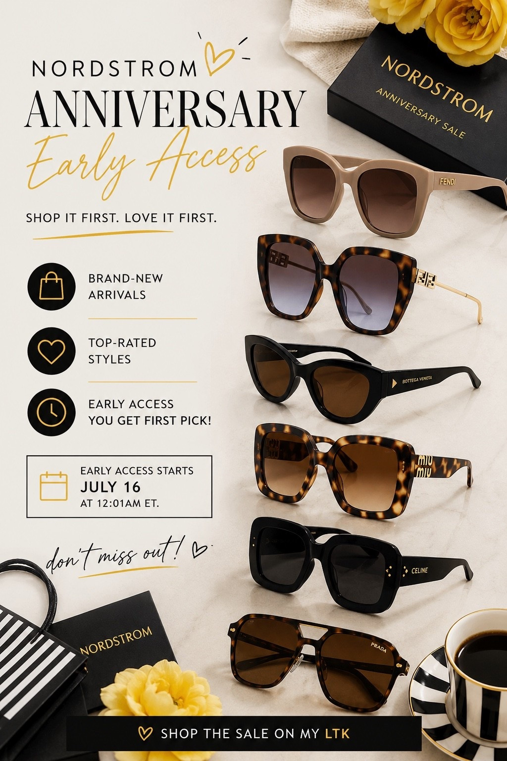🚨 The Nordstrom Anniversary Sale Early Access starts July 16 at 12:01 AM ET! 🤍

These designer sunglasses are at the top of my wishlist, and the best styles always go fast. If you have Early Access, don’t wait!

#LTKSeasonal #LTKSaleAlert