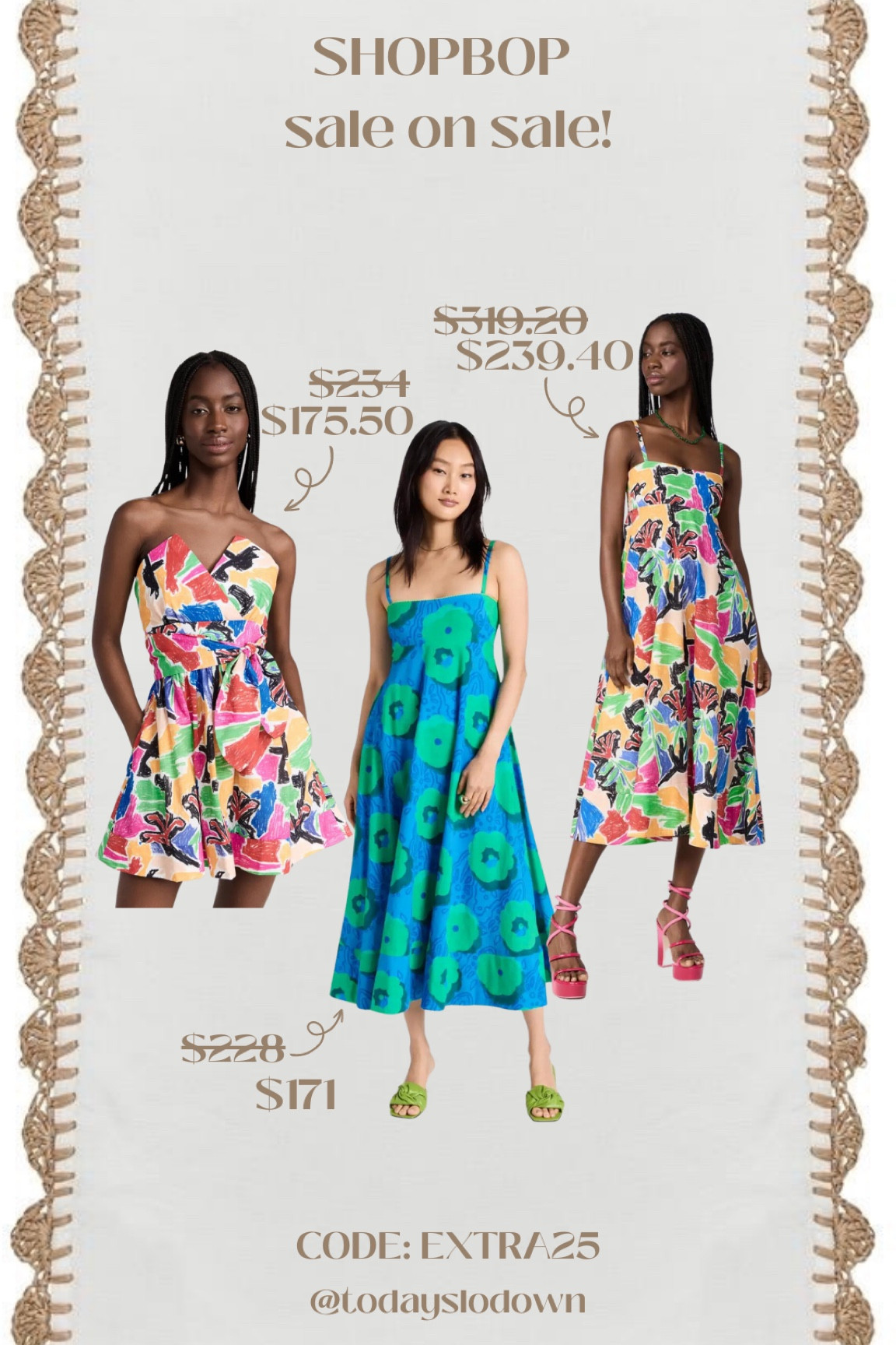 DE LORETTA 😍😍😍 This is easily becoming one of my favorite brands and these are on on SALE RIGHT NOW! Thank you SHOPBOP!

#shopbop #deloretta #summerdresses #summersale #saleonsale #extra25 #secretsale 


#LTKSeasonal #LTKSale #LTKFind