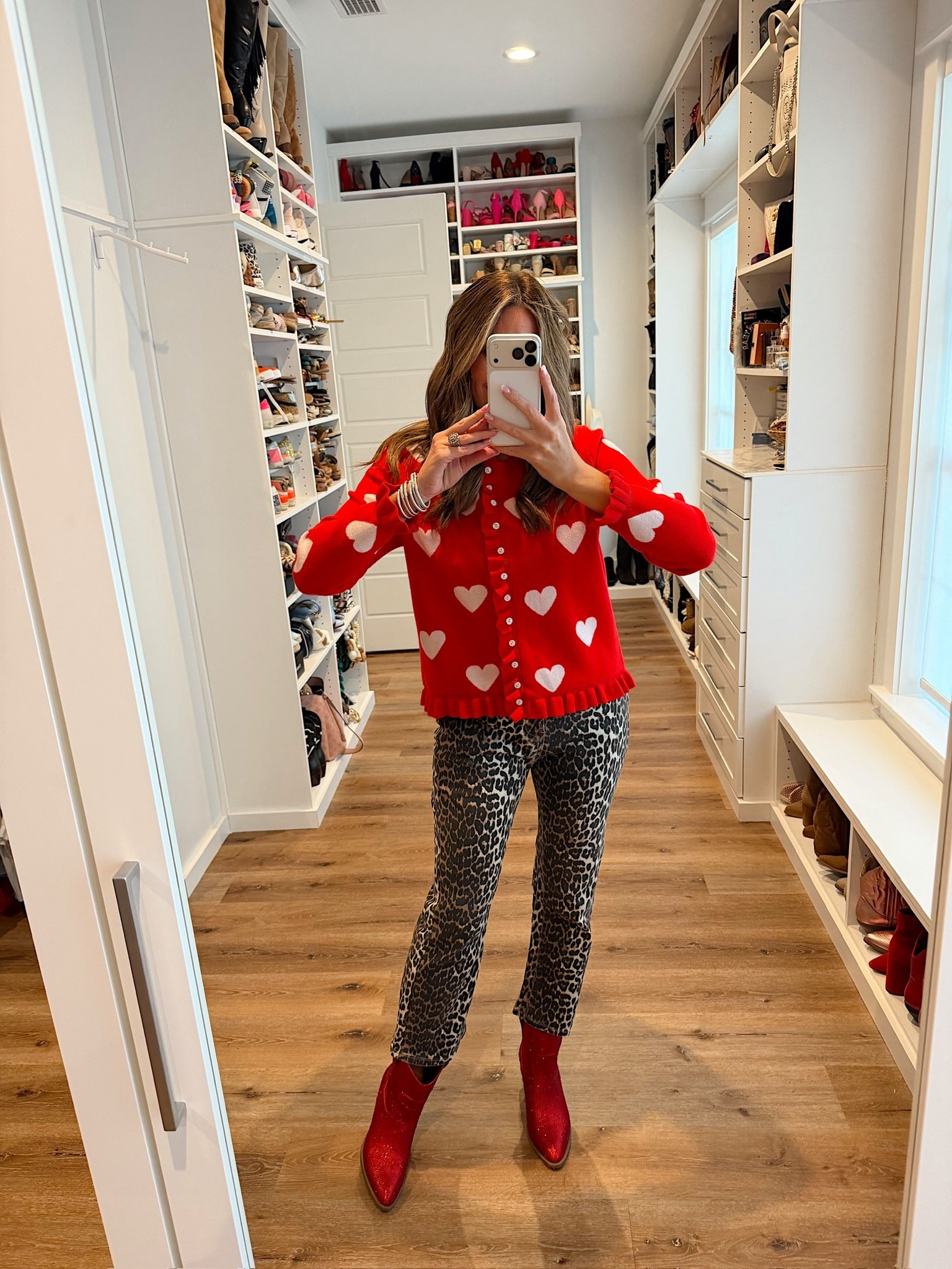 Sweaters, hearts, pink & red. My favorite budget-friendly Valentine’s Day outfits from Amazon. Cute, comfy, and easy to style all season long.

In a medium sweater, size 6 jeans, boots and accessories - fits tts.

Budget-friendly Amazon Valentine's Day outfit ideas, sweaters, cardigans, heart details, pink & red, lounge sets, jeans, denim, pink jeans, cowboy boots, red boots

#LTKootd #LTKFindsUnder50 #LTKSeasonal