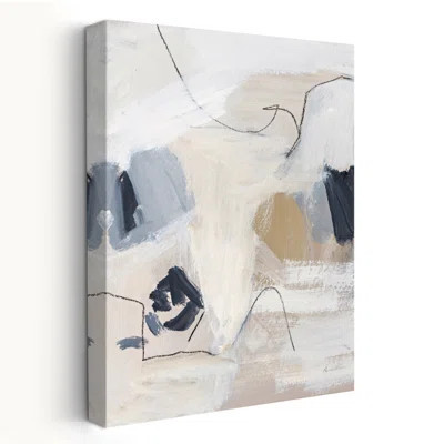Neutral Abstract II - Abstract Beige Black Blue | Wayfair North America