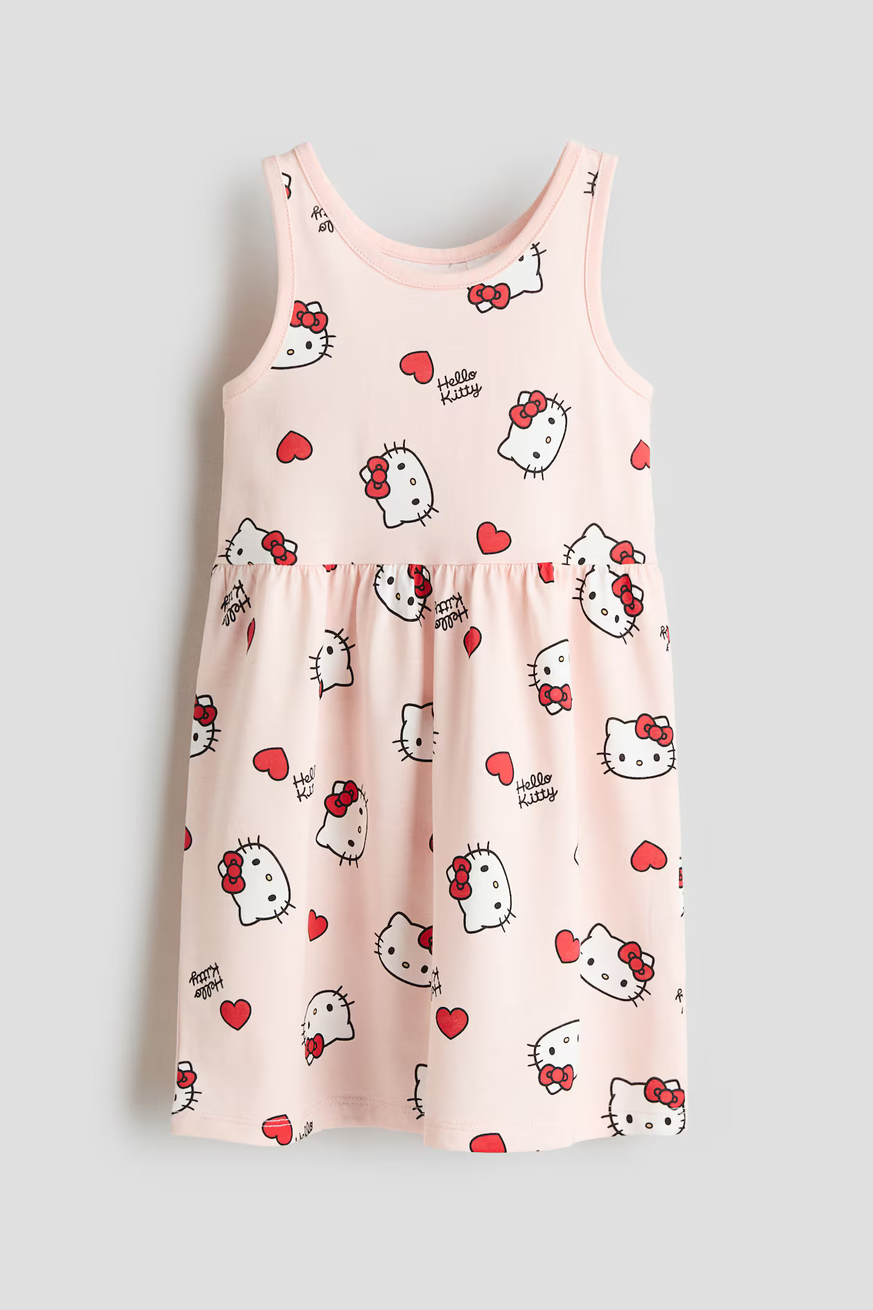Printed Cotton Dress - Light pink/Hello Kitty - Kids | H&M US | H&M (US + CA)
