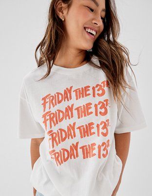 AE Oversized Friday the 13th Graphic Tee | American Eagle Outfitters (US & CA)