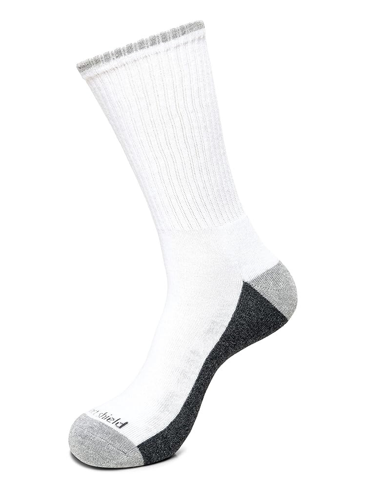 Sport Crew Socks, Stretchy and Comfortable Crew Socks with Padding and Built in Bug and Tick Prot... | Amazon (US)