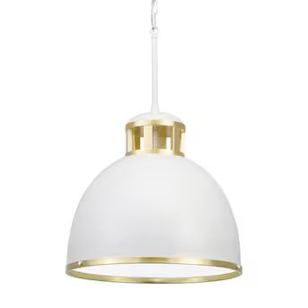 Kichler Sansara 3-Light Champagne Gold Coastal Dome Hanging Pendant Light | Lowe's