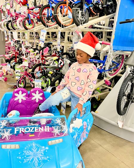 Belle wants this frozen car for her cousin because she’s obsessed with Elsa. @walmart  has a lot of fun characters power wheels for kids of all ages. #WalmartPartner #Walmart #WalmartToys 

#LTKGiftGuide #LTKHoliday #LTKkids