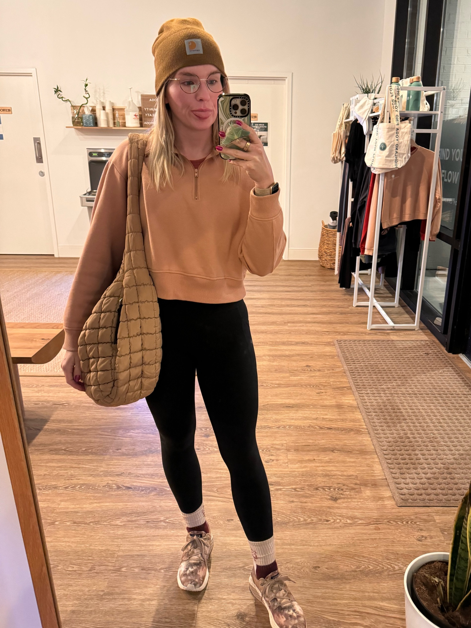 Clearly I like this mirror 😛 

What legging and pullover combo will I wear today?!

But seriously these are some of my favorite leggings. The waist is super high and lays v flat. Plus pockets!!

#athleisure #whatiwore #yoga #workoutoutfit #athleticwear #comfyclothes #leggings 

#LTKworkwear #LTKfindsunder100 #LTKfitness