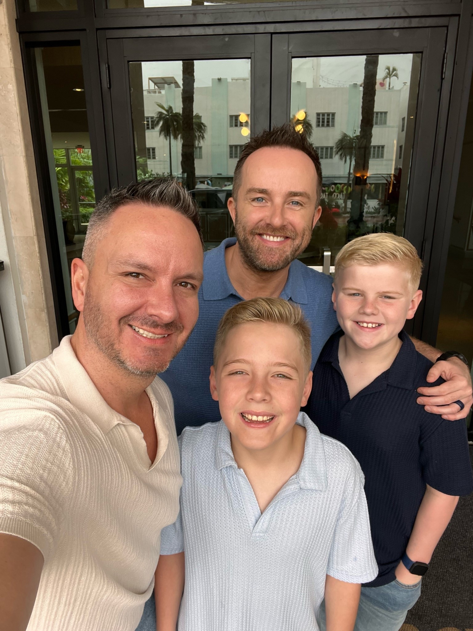 Coordinated Johnny collar polos are perfect for spring 

#LTKootd #LTKMens #LTKKids