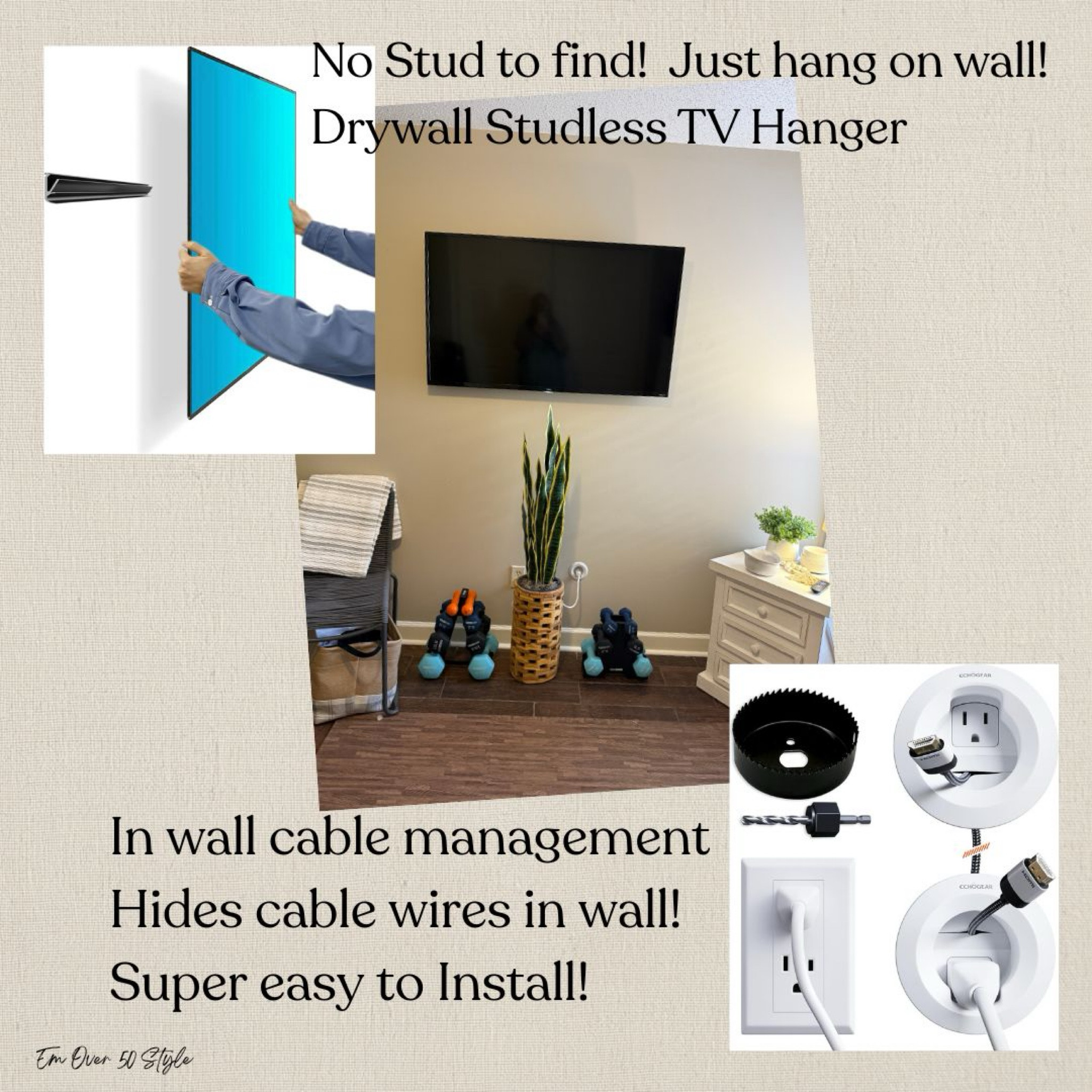 Easy peasy! No wires hanging down the wall!  Lift and hang!!

#LTKdayinmylife #LTKSaleAlert #LTKHome