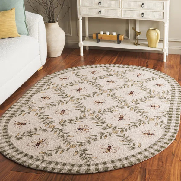 Elara Floral Handmade Wool Area Rug | Wayfair North America