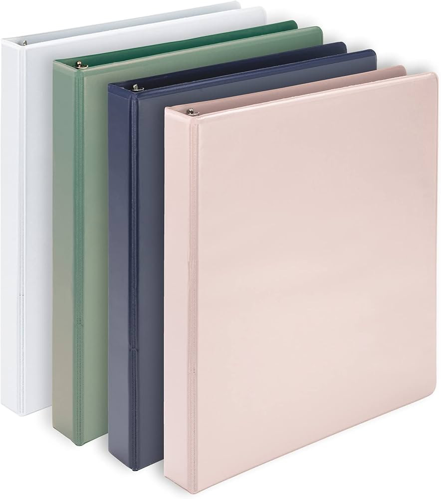Samsill Plant Based Durable D-Ring Binders \u2013 1 Inch 3 Ring Binder with 225 Sheet Capacity, E... | Amazon (US)