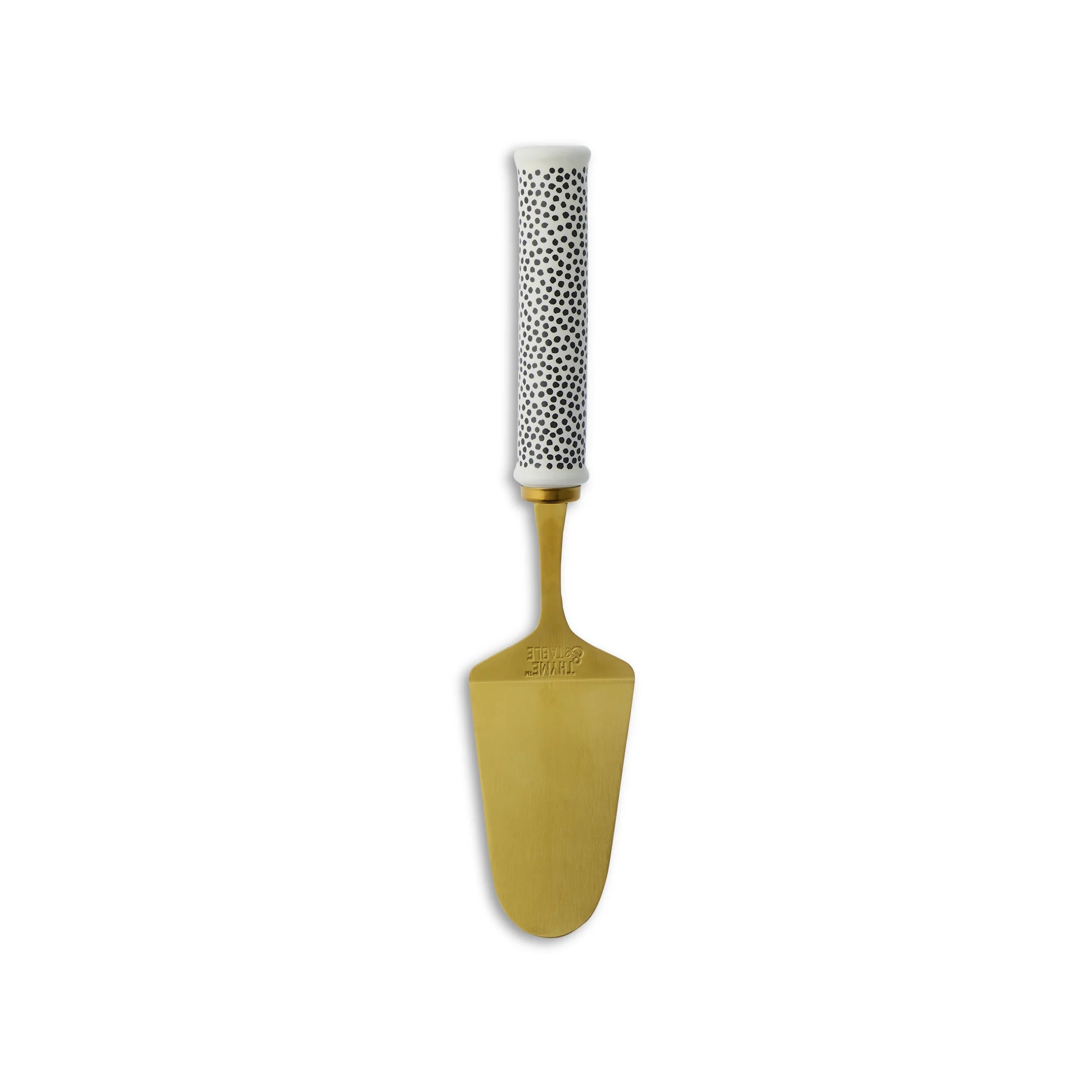 Thyme & Table Non Slip Gold Stainless Steel Pie Server with Ceramic Dot Pattern Handle | Walmart (US)