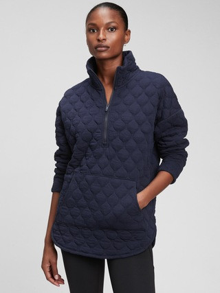 GapFit Jacquard Half-Zip Jacket | Gap (US)