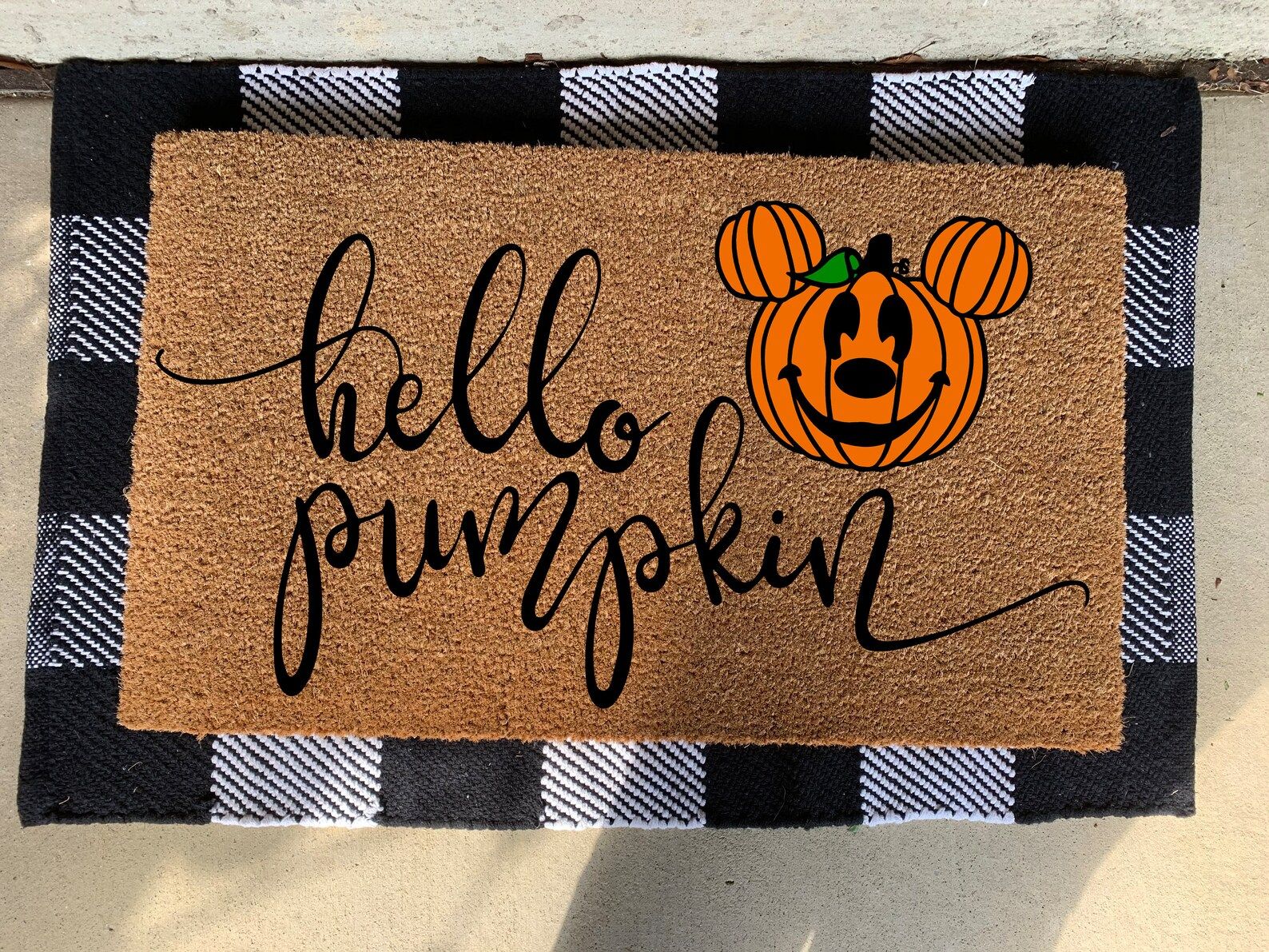 Read the full title
    Digital Download SVG File for Door Mats; Hello Pumpkin, Mickey Pumpkin | Etsy (CAD)