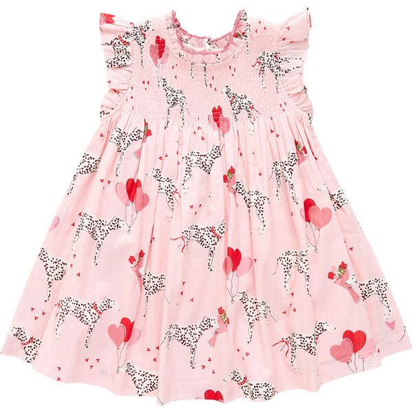 Girls Stevie Dress, I Heart Dalmatians | Maisonette