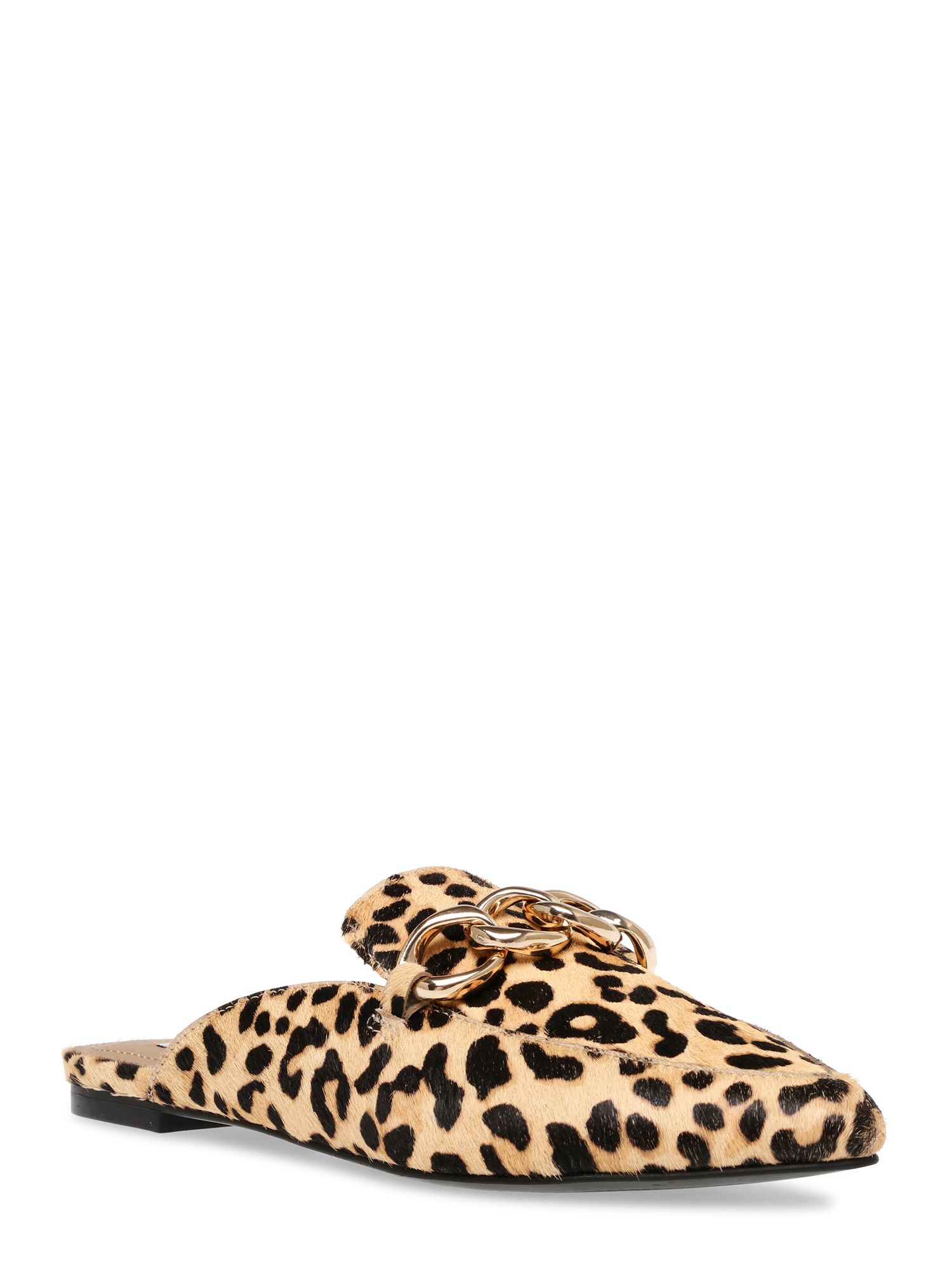 Steve Madden Women s Forte-L Leopard Chain Bit Mule | Walmart (US)