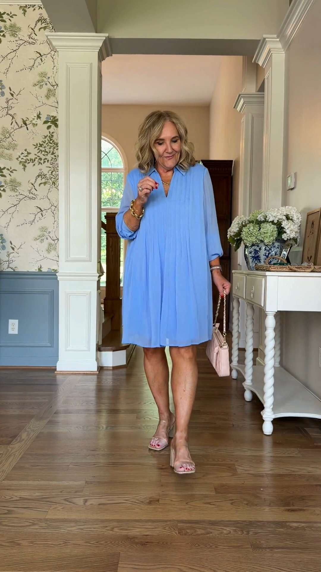 Tap the bell 🔔, heart ❤️ this post, and save for later!

Looking for a dress that feels polished without feeling fitted?

✔️ Lightweight pleated fabric moves beautifully and stays comfortable in warm weather.
✔️ Flowy silhouette offers coverage through the arms and midsection.
✔️ Soft periwinkle blue stands out without being overly bright.

Fit note: This style runs large with an intentionally loose shape. Stick with your regular size for the best fit.

Wear it to summer weddings, church, brunch, baby showers, or vacation dinners.

If you love easy dresses that do the work for you, this one is worth a look. 

 #LTKootd #LTKSeasonal #LTKSaleAlert