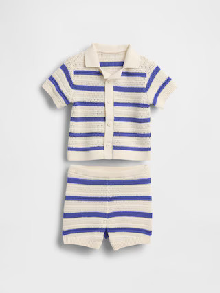Baby Crochet Polo Outfit Set | Gap (US)