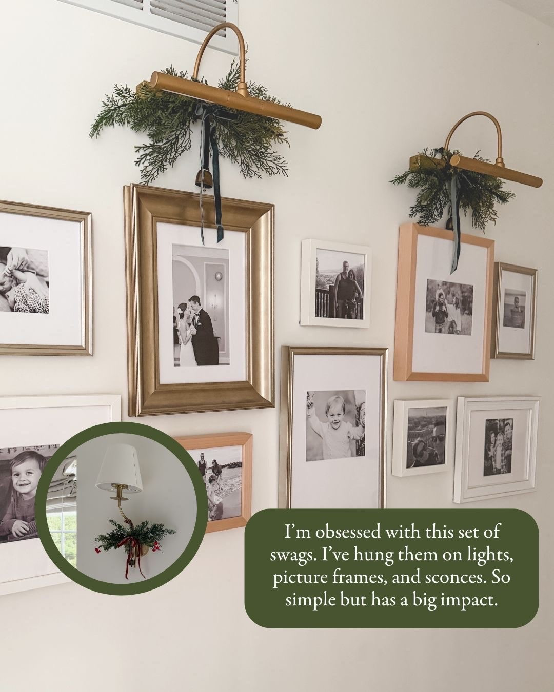 Mini cedar swags with ribbon on your every day decor > new Christmas decor. Especially in this economy. 🫠😉❤️

#LTKHome #LTKSeasonal