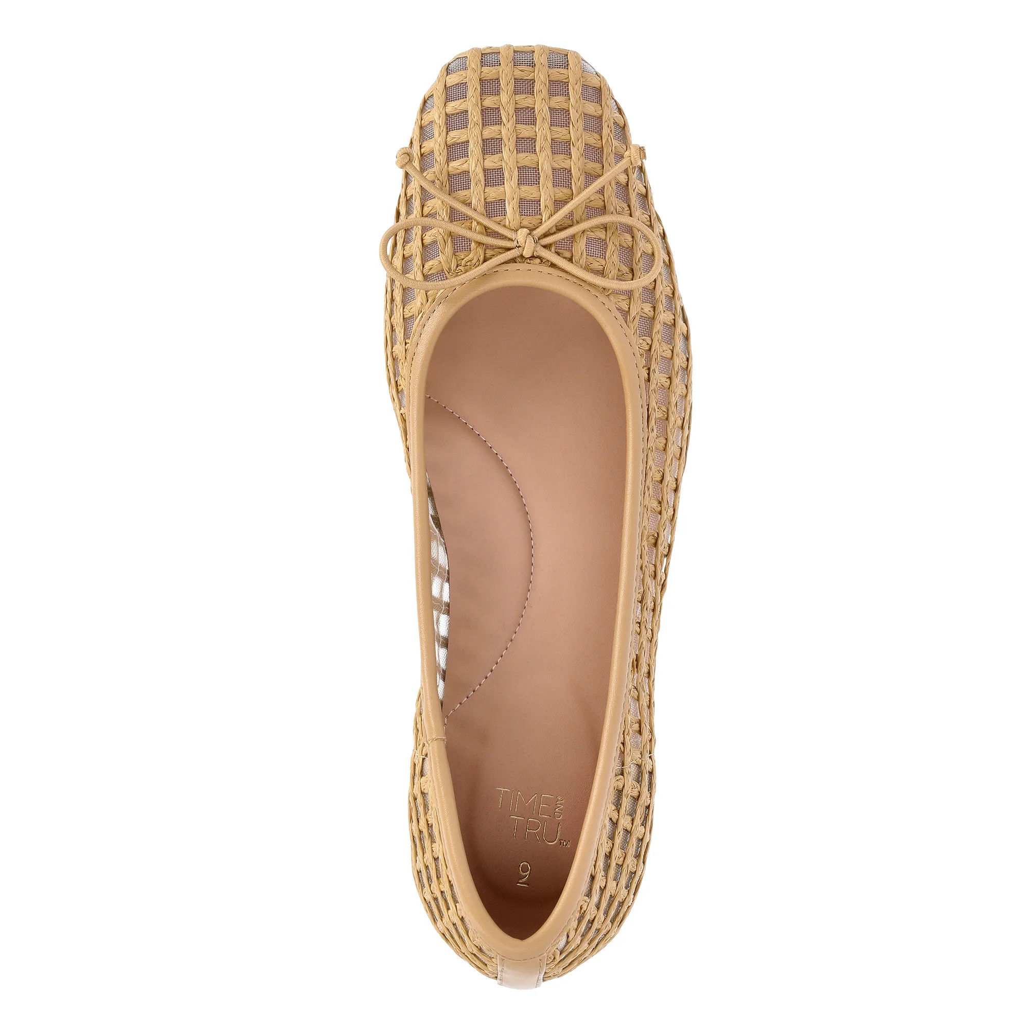 Time and Tru Women's String Bow Block Heel Ballet Shoes | Walmart (US)