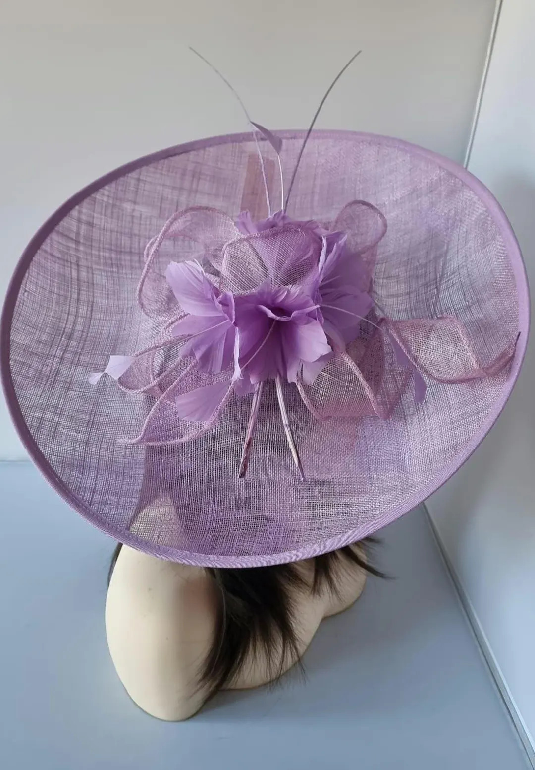Large Lilac Purple Fascinator Headband, Wedding Occasion Hat | Etsy (Global)