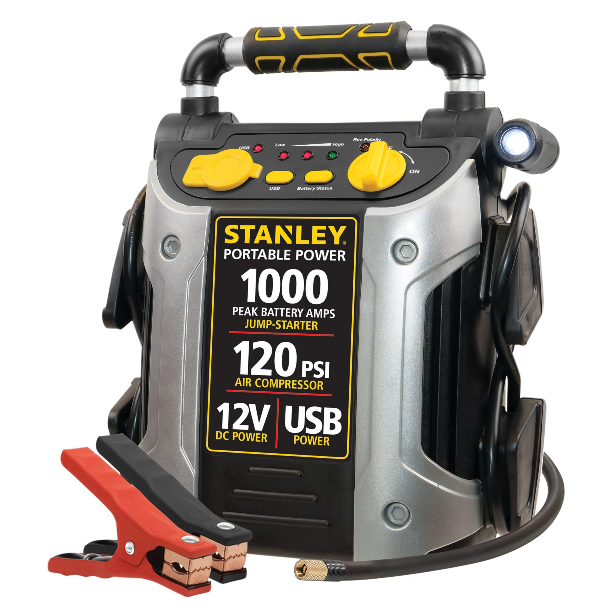STANLEY J5C09 JUMPiT Portable Power Station Jump Starter: 1000 Peak/500 Instant Amps, 120 PSI Air... | Amazon (US)