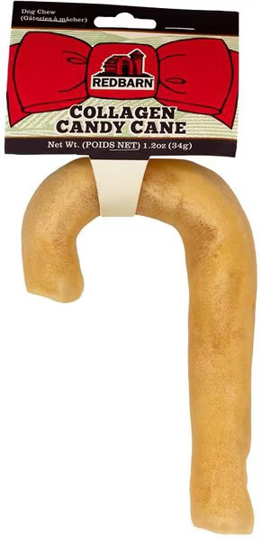 Redbarn Holiday Beef Collagen Candy Cane Dog Chew Treat | Chewy.com