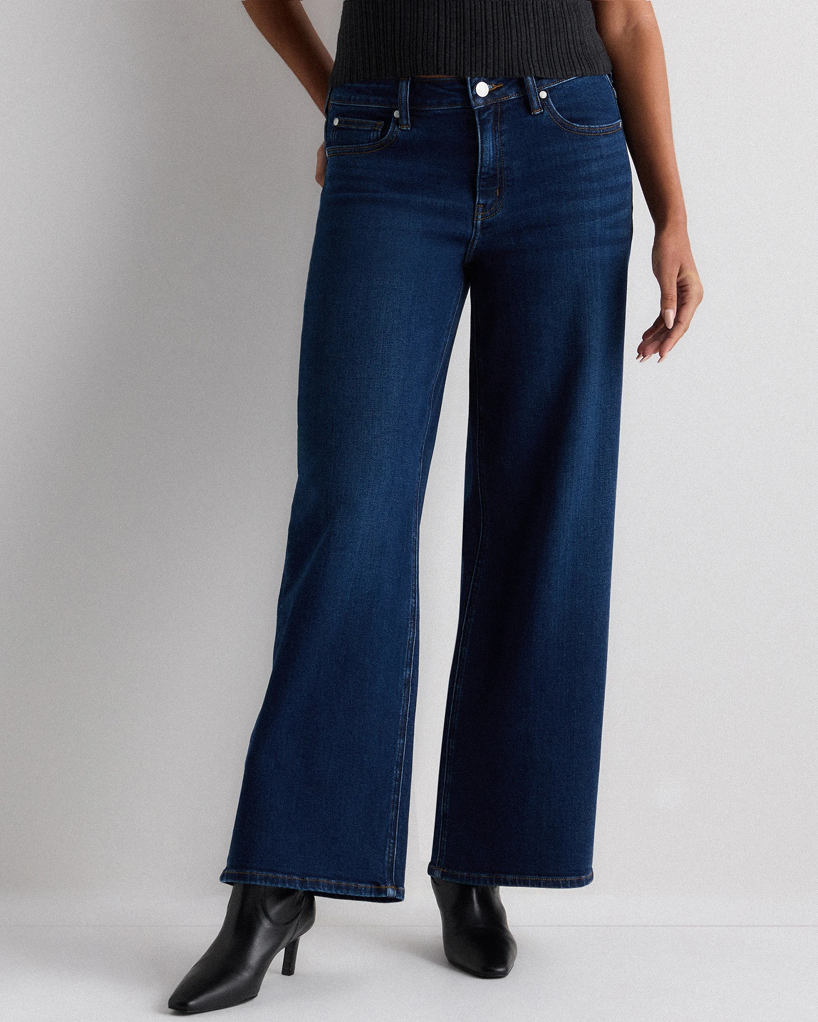 Luna Stretch Wide Leg Jeans | Quince