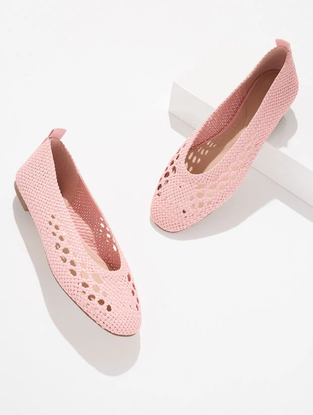 Tana Woven Ballet Flats | Talbots