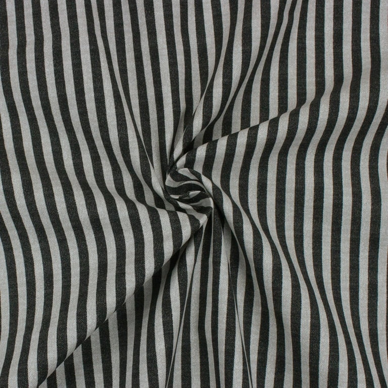 Better Homes & Gardens 100% Cotton Classic Stripe Black, 2 Yard Precut Fabric | Walmart (US)
